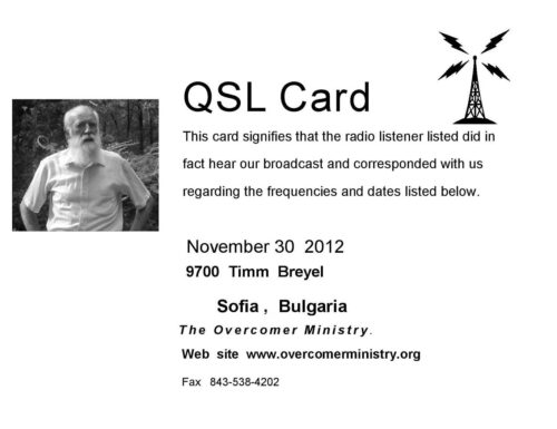 Overcomer Ministry (by Brother Stair) via asorted Relays world-wide